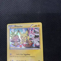 2016 Pokemon Pikachu XY95 Black Star Promo Holo - LP + SWIRL! - Image 2