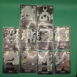 Lot Of 10 Super Rare Dragon Ball Fusion Manga Holo Cards - Image 1