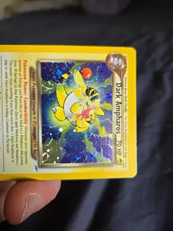 Pokemon Dark Ampharos Holo Rare Card 1/105 Neo Destiny English 2000 - Image 3
