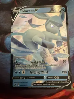 Pokemon TCG Crown Zenith Glaceon v Ultra Rare Card 38/159 Near Mint Condition - Image 1