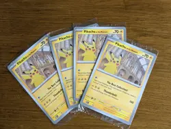 4 x Jumbo Pikachu at the Museum Sealed Natural History Promo Pokemon Cards - Image 1