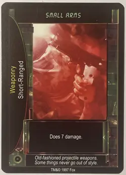 Rare Promo 1997 Aliens vs Predator Collectible Card Game CCG - Small Arms (RPG) - Image 1