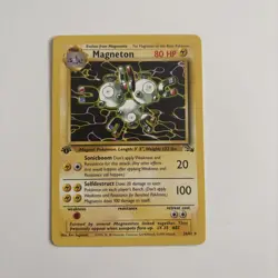 1st Edition Magneton 26/62 Fossil Set Rare Vintage 1999 Pokemon Card - Image 1