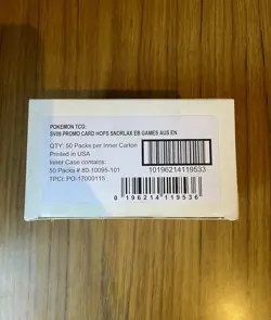 Hops Snorlax holo promo stamped eb games 117/159 case of 50 Sealed Pokemon cards - Image 3