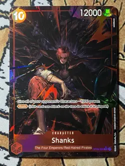 One Piece Card Game Shanks Super rare alt art OP09-004 - Image 1