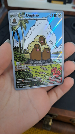 Alolan Dugtrio 208/191 AR Sv08 Surging Sparks Holo foil NM Pokemon Card English - Image 2