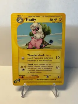 Flaaffy 47/147 Aquapolis Non-Holo Vintage Pokemon Card TCG VLP - Image 1
