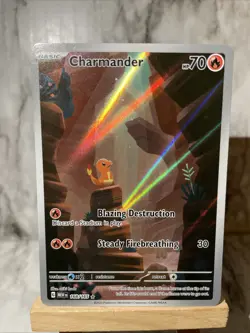 Pokemon TCG Charmander Illustration Rare Scarlet & Violet 151 Card #168/165 NM - Image 3