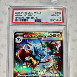 Mega Lucario EX 088/063 PSA 10 - Mega Brave - Pokemon Card Game - Image 2