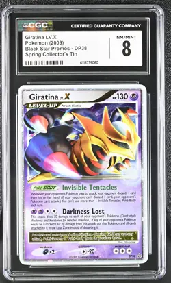 CGC 8 Giratina LV.X 2009 Black Star Promos DP38 Holo Pokemon Card - Image 1