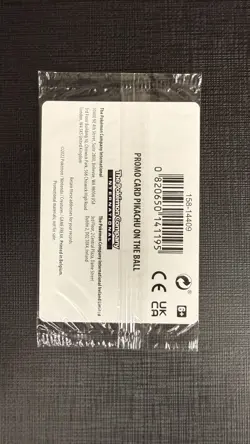 Pokemon Pikachu TCG Promo Card On the Ball, Futsal UK, 001/005, New Sealed - Image 2