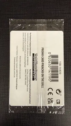 Pokemon Pikachu TCG Promo Card On the Ball, Futsal UK, 001/005, New Sealed - Image 4