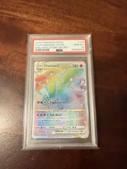 Pokemon TCG - Brilliant Stars - Charizard Vstar - 174/172 - Secret - PSA 10 - Image 1