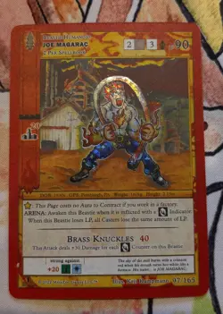 Metazoo Wilderness 1st Edition Joe Magarac Reverse Holo 97/165 RH TCG Card - Image 1