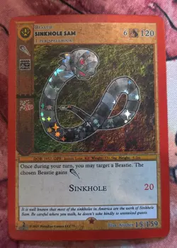Metazoo Cryptid Nation 2nd Edition Sinkhole Sam Reverse Holo 15/159 RH Card TCG - Image 1