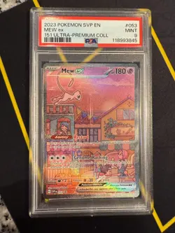 2023 Pokemon SVP EN Mew Ex PSA 9 MINT - 151 Ultra Premium Coll #053 - Image 1