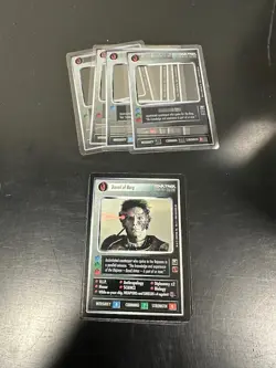 STAR TREK CCG Enhanced First Contact Complete Set, 16 CARDS w/Overlays - Image 1