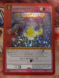 Metazoo Wilderness 1st Edition Golden Haired Girl Full Holo 24/165 FH TCG Card - Image 1
