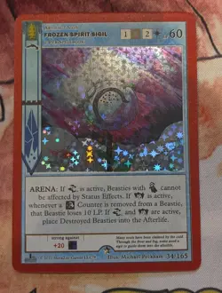 Metazoo Wilderness 1st Edition Frozen Spirit Sigil Full Holo 34/165 FH TCG Card - Image 1