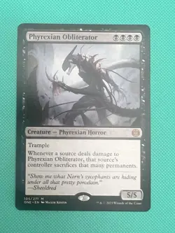 Phyrexian Obliterator Phyrexia: All Will Be One Mythic Regular Black Creature H… - Image 1