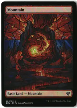 MTG Mountain (Showcase) FOIL L Dominaria United 280 LP - Image 1