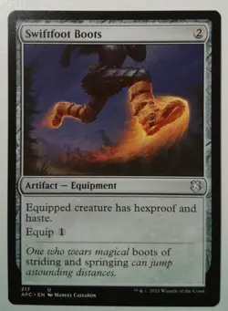 Swiftfoot Boots *Uncommon* Magic MtG x1 AFC Commander Forgotten Realms - Image 1