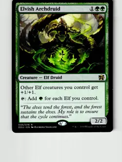 Elvish Archdruid 5 Rare Duel Decks: Elves vs. Inventors MTG LP - Image 1