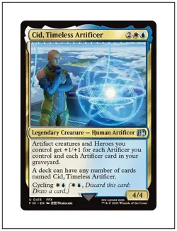 1x Cid, Timeless Artificer - 0415, Final Fantasy, Magic MTG NM - Image 1
