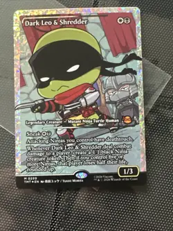 Dark Leo & Shredder (Showcase) (Fracture Foil) - Teenage Mutant Ninja Turtles - Image 1