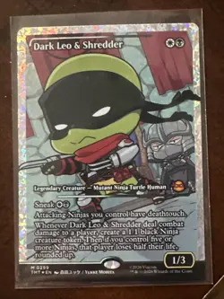 Dark Leo & Shredder (Showcase) (Fracture Foil) - Teenage Mutant Ninja Turtles - Image 4