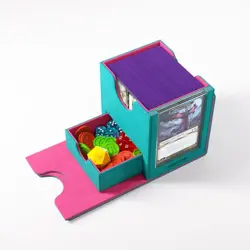 Deck Box Gamegenic Sidekick PRO 100+ XL Portamazzo mtg Commander Teal / Pink - Image 1