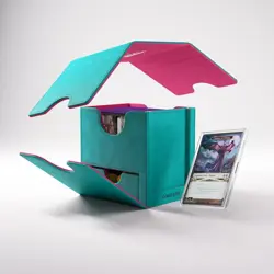 Deck Box Gamegenic Sidekick PRO 100+ XL Portamazzo mtg Commander Teal / Pink - Image 2