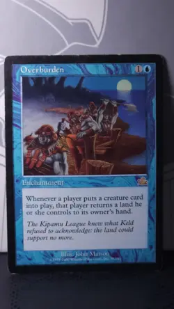 Overburden 39/143 Prophecy Rare Magic The Gathering MTG Enchantment - Image 1