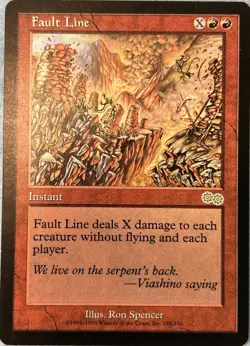 Fault Line Urza’s Saga 185/350 Rare MTG Magic The Gathering LP (B) - Image 1