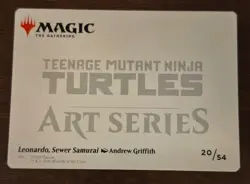 Leonardo (Gold-Stamp) 20/54 MTG Art Series: Teenage Mutant Ninja Turtles 🔥 - Image 2