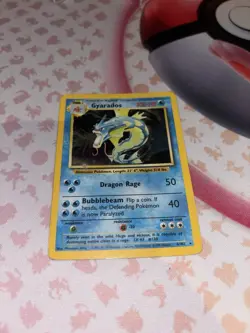 Pokemon Gyarados Holo Rare TCG Card 6/102 Base Set WOTC 1999 Unlimited Vintage - Image 3