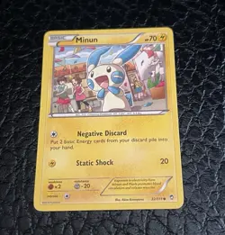 Pokemon XY Furious Fists & Plusle 31/111 Minun 32/111 Collectible Cards - Image 4