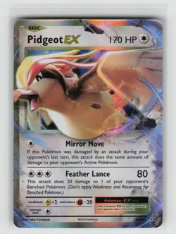 NM Pidgeot EX 64/108 Holo Rare EX Evolutions Pokemon 2016 - Image 1