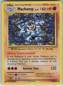 LP Machamp 59/108 Holo Rare Evolutions Pokemon 2016 - Image 1