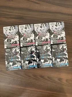X8 Pokemon TCG Black Bolt and White Flare Booster Bundles Sealed Pair In Hand 📦 - Image 1