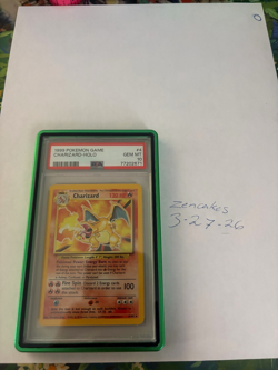 Pokemon 1999 Charizard Base Set Unlimited Holo Rare #4 PSA 10 Gem Mint - Image 2