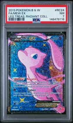2013 Pokemon Black & White Legendary Treasures Radiant Collection Mew EX PSA 7 - Image 1