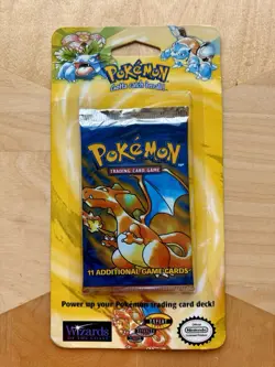 1999 Pokemon Base Set Blister Pack Sealed Art Set Charizard Blastoise Venusaur - Image 3