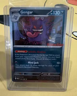 Pokemon Gengar Promo Holo Card 050/088 POR EN Mind Jack 10+ GameStop - Image 1