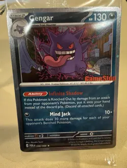 Pokemon Gengar Promo Holo Card 050/088 POR EN Mind Jack 10+ GameStop - Image 4