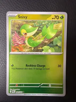 NM/M Reverse Holo Perfect Order Snivy 004/088 Common Pokemon - Image 1
