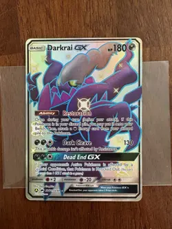 Pokemon Darkrai GX Shiny Holo Rare Full Art SV70/SV94 Hidden Fates 180 HP - Image 1