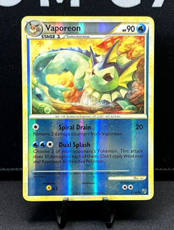 Pokemon TCG Vaporeon HS-Undaunted 41/90 Reverse Holo Uncommon - Image 1