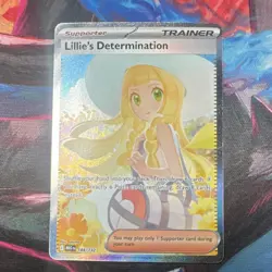 Pokemon Lillie's Determination Me01 Mega Evolution 184/132 Rare Holo Trainer Ca… - Image 1