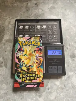 HEAVY! 22.78g Pokemon TCG Ascended Heroes Booster Pack (SEALED) god packU - Image 1